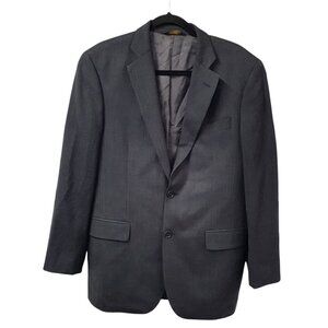 Brooks Brothers 346 Mens 40R Charcoal Wool Stretch Blazer Sport Coat Suit Jacket